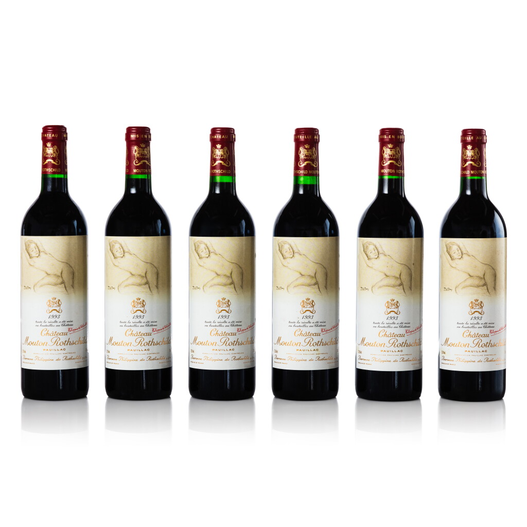 View full screen - View 1 of Lot 3387. Château Mouton Rothschild 1993 (12 BT).
