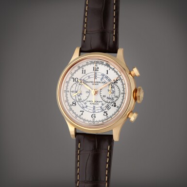 View full screen - View 1 of Lot 176. Reference 65688 Capeland Flyback | A pink gold automatic flyback chronograph wristwatch with date, Circa 2015.