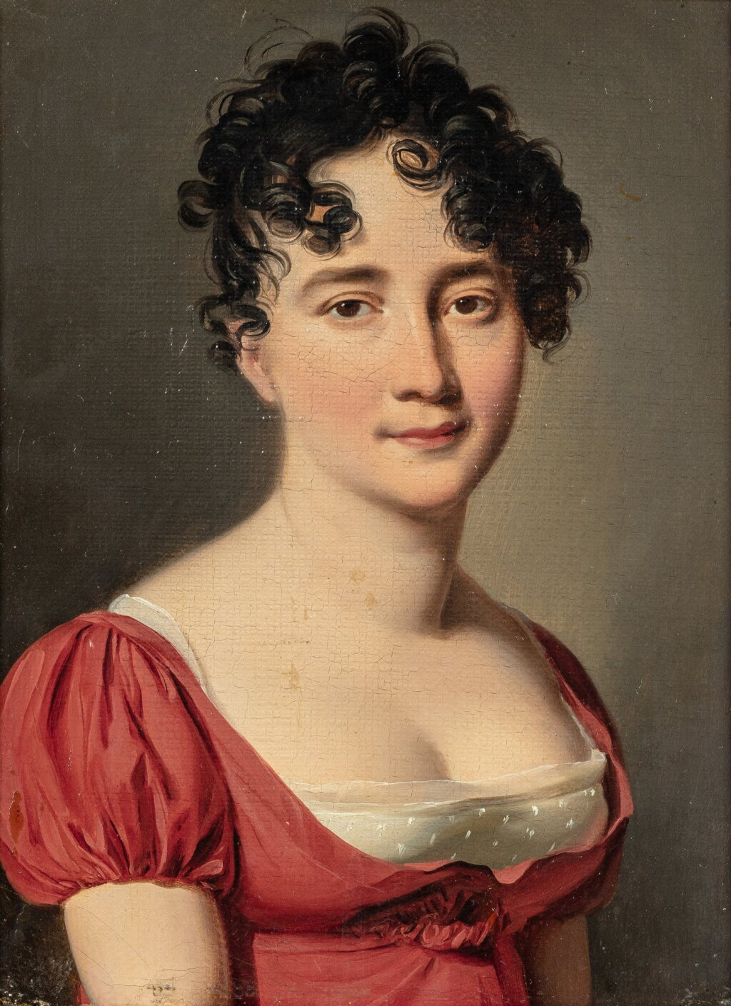 View full screen - View 1 of Lot 161. Portrait of Geneviève-Émilie Du Pont d’Aubevoye d’Oysonville.