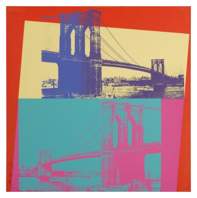 View full screen - View 1 of Lot 68. ANDY WARHOL | BROOKLYN BRIDGE (FELDMAN & SCHELLMAN II.290).