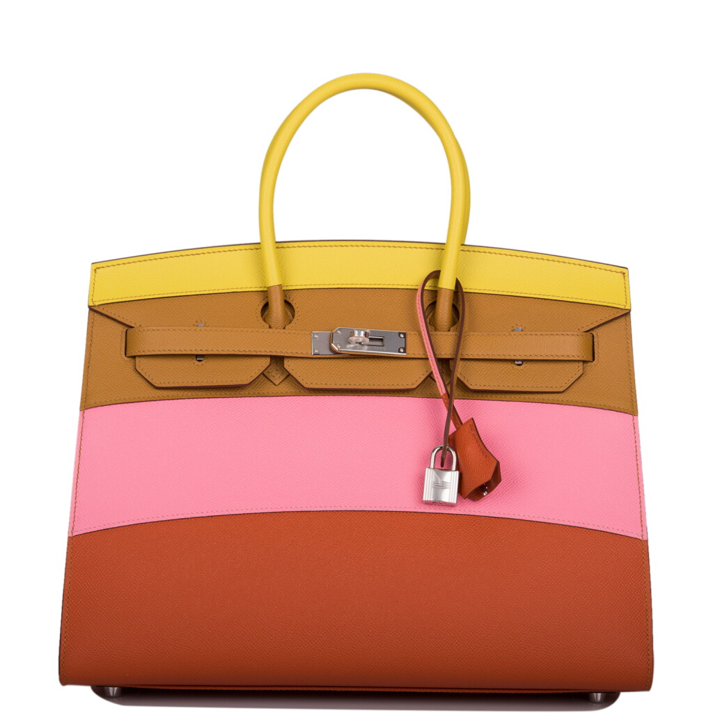 View full screen - View 1 of Lot 44. "Sunrise" Rainbow Sellier Birkin 35cm in Epsom Leather with Palladium Hardware, 2020.