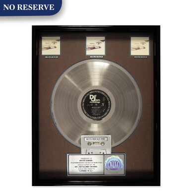 View full screen - View 1 of Lot 315. RIAA Multi-Platinum Diamond sales award presented to Hester Diamond for the Beastie Boys 1986 album “Licensed to Ill”.