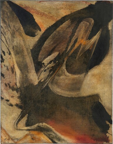 View full screen - View 1 of Lot 115. o. T. - 10.12.1955 (Untitled - 10.12.1955).