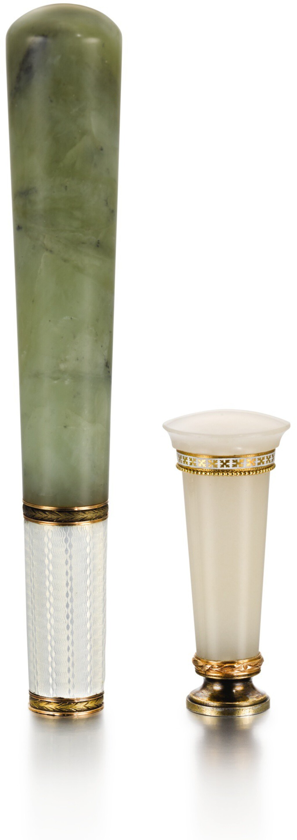 View full screen - View 1 of Lot 109. A FRENCH GOLD-MOUNTED AGATE SEAL, CIRCA 1910.