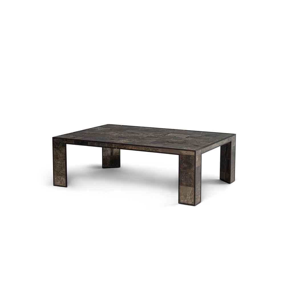 View full screen - View 1 of Lot 97. An ebony and mica venereed coffee table, made by Ludwig & Dominique, Paris, 2011.