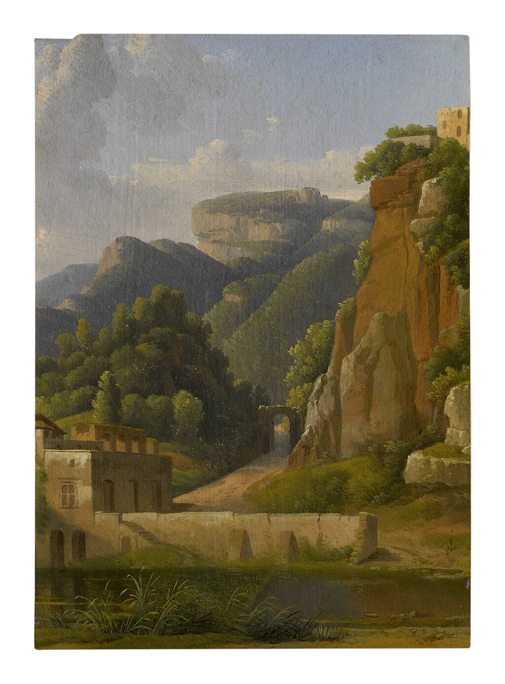 View full screen - View 1 of Lot 221. ALEXANDRE-HYACINTHE DUNOUY | VIEW OF STABIAE, NEAR CASTELLAMMARE.