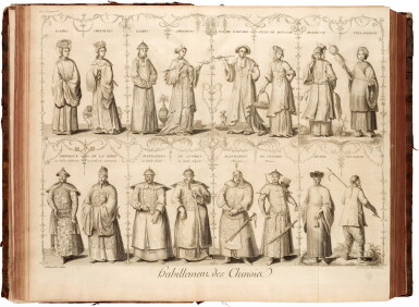 View full screen - View 1 of Lot 11. Du Halde | Description de l'empire de Chine, Paris, 1735, 4 volumes, contemporary calf.
