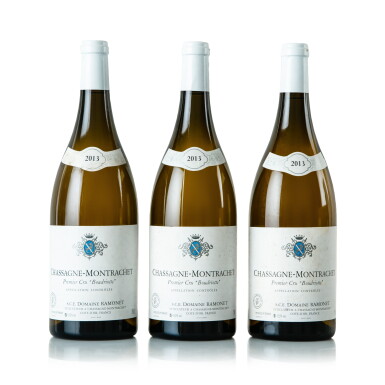 View full screen - View 1 of Lot 258. Chassagne Montrachet, Boudriotte 2013 Domaine Ramonet (3 MAG).