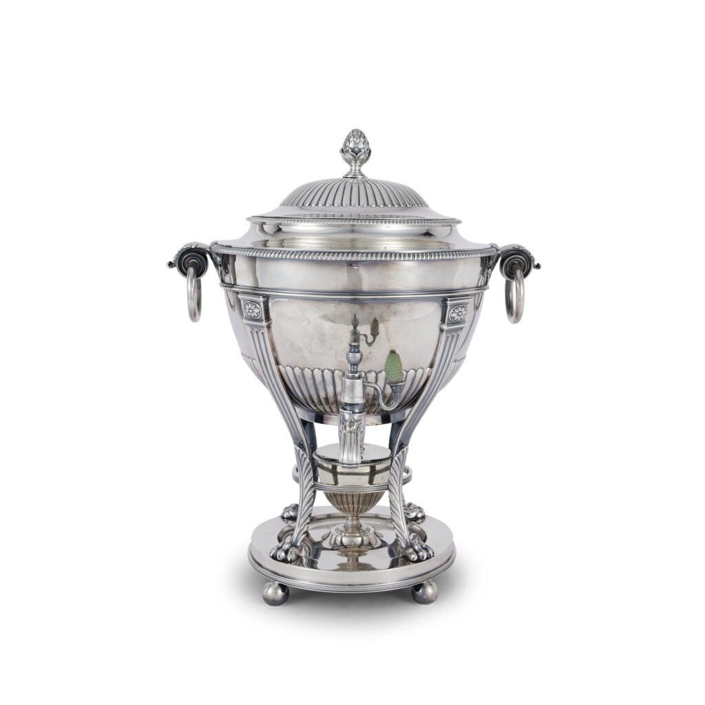 View full screen - View 1 of Lot 56. A George III Silver Tea Urn, Paul Storr, London, 1799.