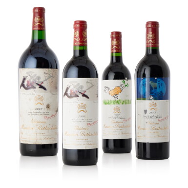 View full screen - View 1 of Lot 5568. Château Mouton Rothschild 1996 (2 BT).