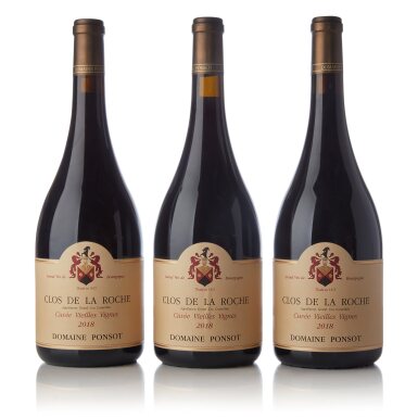 View full screen - View 1 of Lot 978. Clos de la Roche Vieilles Vignes 2018 Domaine Ponsot (3 MAG).