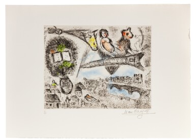 View full screen - View 1 of Lot 73. Songes. 1981. One of the 60 rare suite of etchings, printed in a very limited number of copies, all signed and numbered..