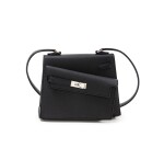 Limited Edition Black Epsom Kelly en Désordre 20 Sellier Palladium Hardware, 2024