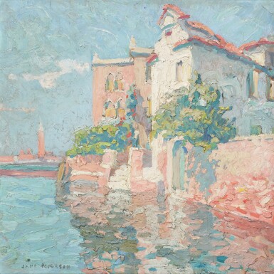 View full screen - View 1 of Lot 207. Venice (Pink Building).