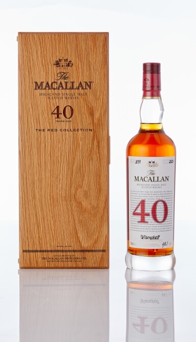 View full screen - View 1 of Lot 6011. The Macallan The Red Collection 40 Year Old 48.1 abv NV (1 BT70).