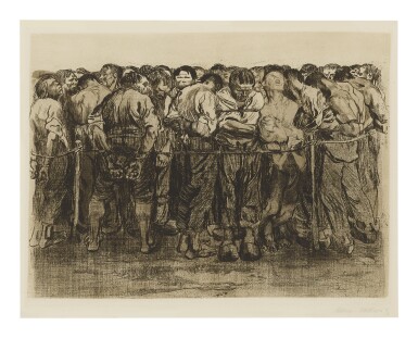 View full screen - View 1 of Lot 119. KÄTHE KOLLWITZ | DIE GEFANGENEN (KNESEBECK 102).