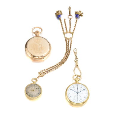 View full screen - View 1 of Lot 1119. Collection of three pocket watches.