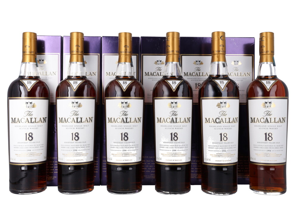 View full screen - View 1 of Lot 5097. The Macallan 18 Year Old 43.0 abv 1994 (6 BT75).
