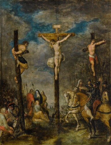 View full screen - View 1 of Lot 197. CIRCLE OF FRANS FRANCKEN THE YOUNGER | CRUCIFIXION.