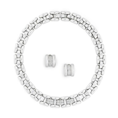 View full screen - View 1 of Lot 129. Chopard | Demi-parure or diamants | Gold and diamond demi-parure.