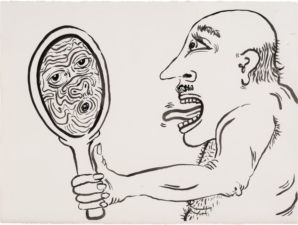 View full screen - View 1 of Lot 415. Untitled (Old Man Mirror).