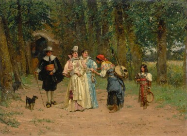 View full screen - View 1 of Lot 101. ADRIEN MOREAU | THE FORTUNE TELLER.