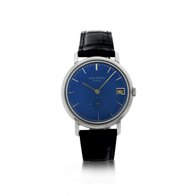 View full screen - View 1 of Lot 23. REFERENCE 3445 A WHITE GOLD AUTOMATIC WRISTWATCH WITH DATE, MADE IN 1963.