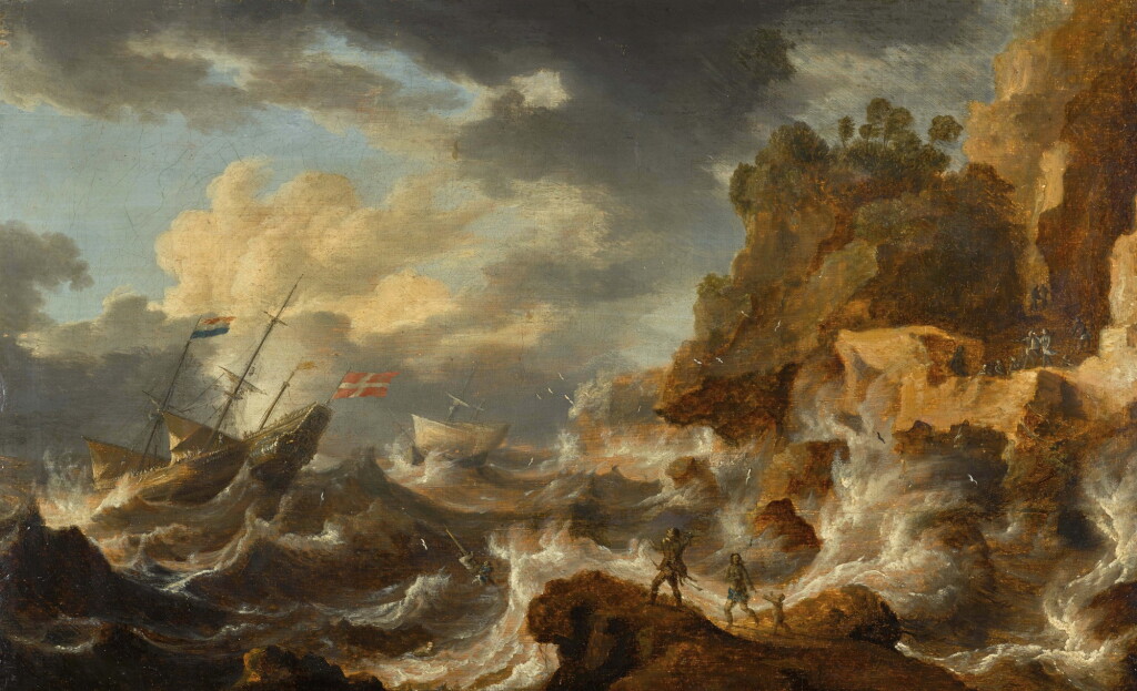 View full screen - View 1 of Lot 66. BONAVENTURA PEETERS THE ELDER | A SHIPWRECK ON THE COAST OF THE AMERICAS.