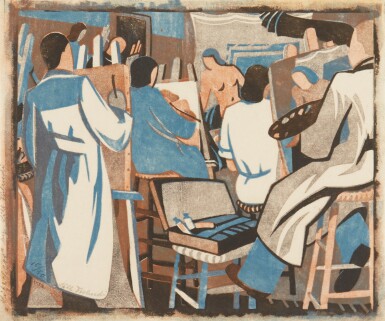 View full screen - View 1 of Lot 175. Life Class (Malerschule) (C. LT 64).