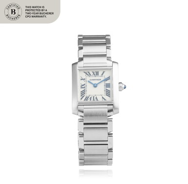 View full screen - View 1 of Lot 68. Tank Française, Ref. W51008Q3 Montre bracelet en acier | Stainless steel wristwatch with bracelet Vers 2005 | Circa 2005.