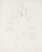 EDWARD BURRA | TWO FIGURES AT FISH STALL