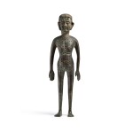 A rare imperial bronze acupuncture figure, Qing dynasty, Yongzheng period 清雍正 御製銅針灸穴位人像