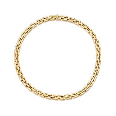 View full screen - View 1 of Lot 218. Collier or, "Maillon Panthère" | Gold necklace, 'Maillon Panthère'.