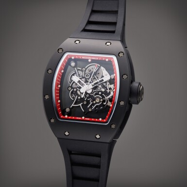View full screen - View 1 of Lot 15. RM055 AN Ti Bubba Watson Red Drive | A limited edition black titanium skeletonized wristwatch, Made for the Americas, Circa 2013.