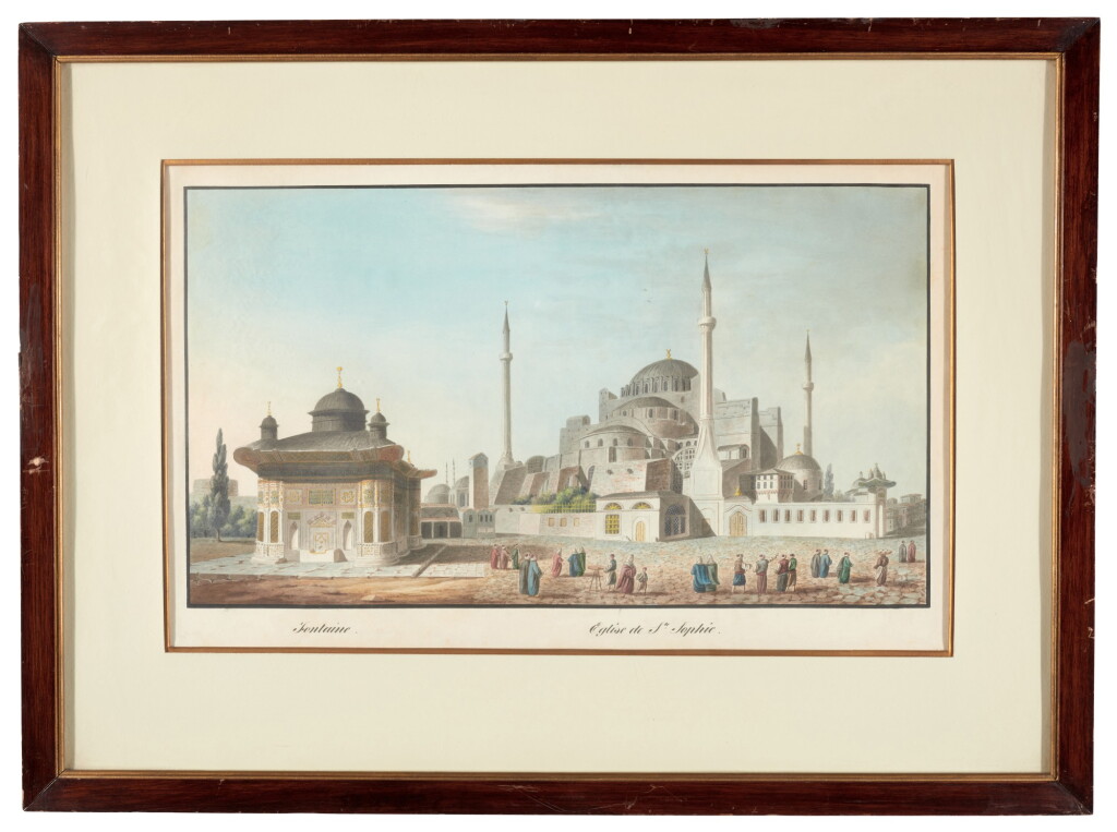 View full screen - View 1 of Lot 146. Turkey | Four watercolours of Constantinople, early 19th-century.