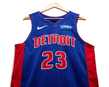View full screen - View 1 of Lot 109. Jaden Ivey Detroit Pistons 2023-2024 Game Worn Icon Edition Jersey .