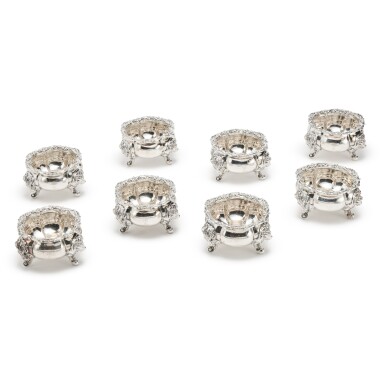 View full screen - View 1 of Lot 306. A Set of Eight George IV Silver Salts, Paul Storr, London, 1827.