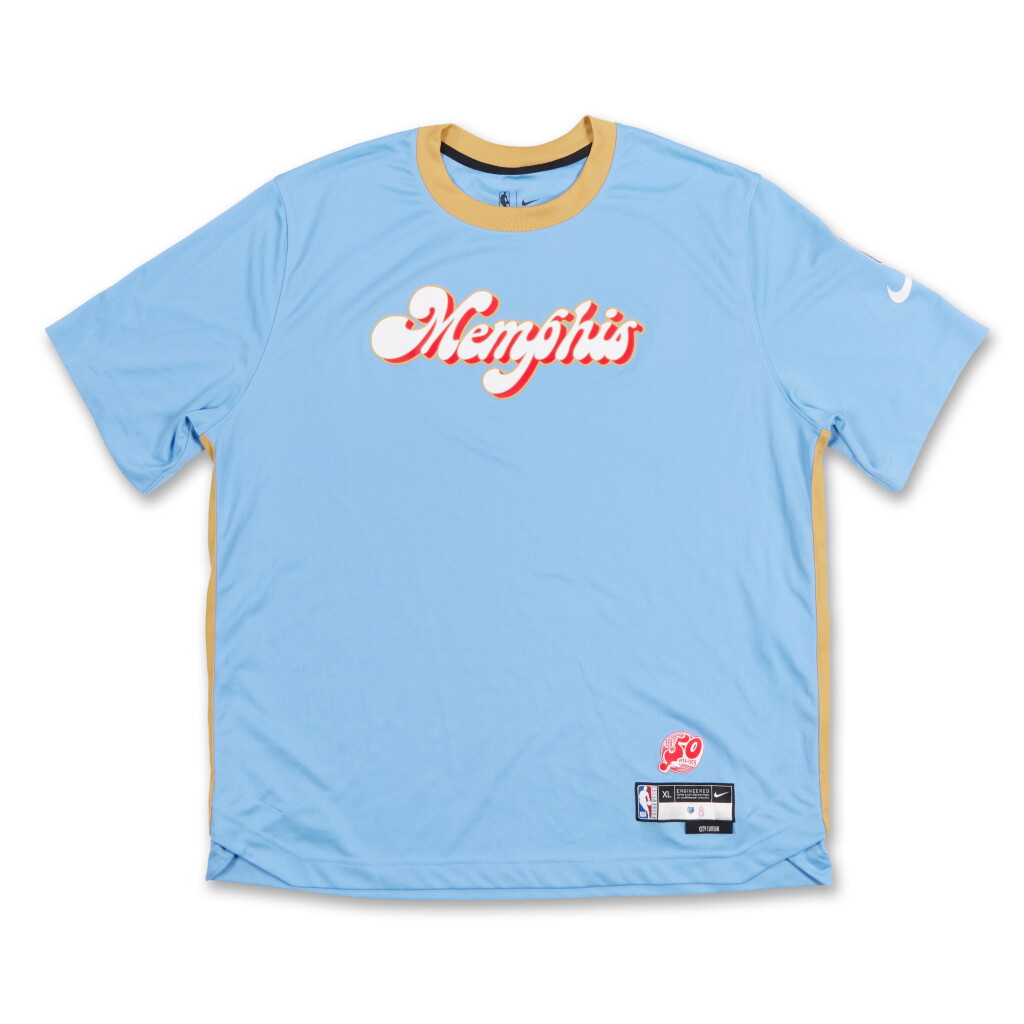View full screen - View 1 of Lot 212. Lamar Stevens Memphis Grizzlies 2024-2025 Game Worn City Edition Warmup Top .