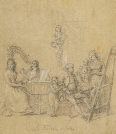 View full screen - View 1 of Lot 20. JOHAN JOSEPH ZOFFANY, R.A. | THE ARTIST AND HIS FAMILY.