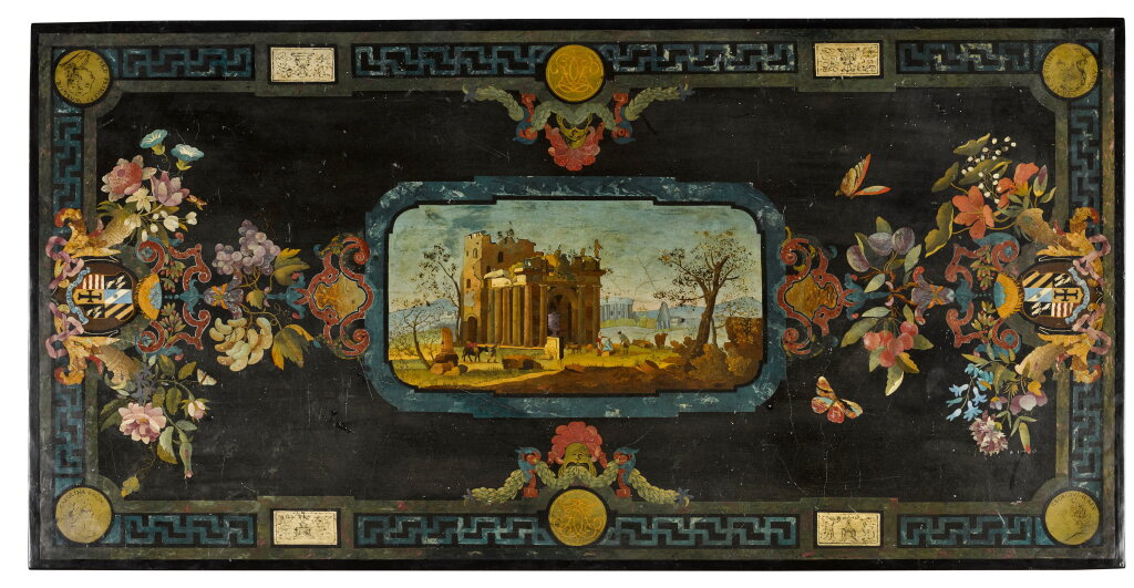 View full screen - View 1 of Lot 18. An Italian scagliola table top, Florence, second quarter 18th century.
