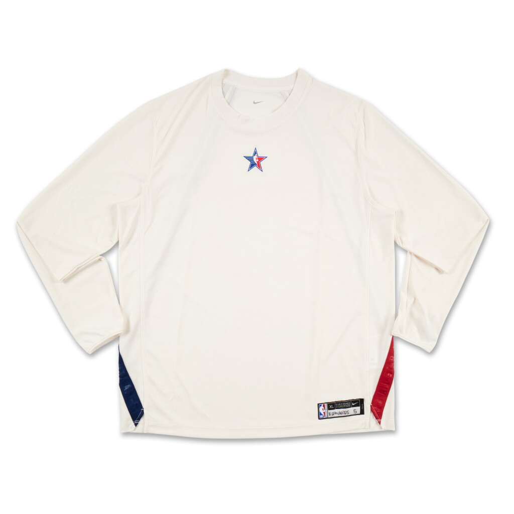 View full screen - View 1 of Lot 67. Anthony Edwards Game Worn ‘NBA All-Star Game’ Shooting Shirt .