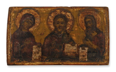 View full screen - View 1 of Lot 444. Christ with the Virgin and Saint John the Baptist.