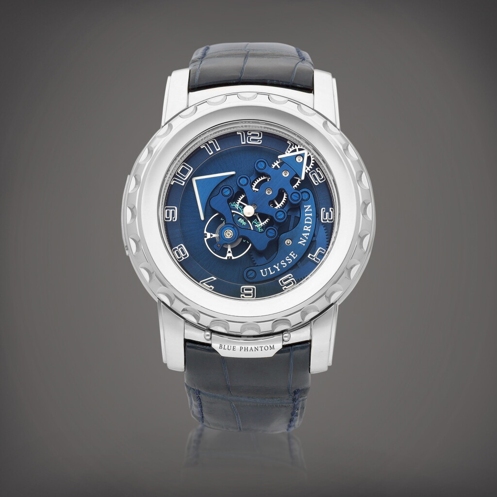 View full screen - View 1 of Lot 2178. Freak Blue Phantom, Reference 020-81 | A white gold carrousel tourbillon wristwatch with dual direct escapement, Circa 2010 | 雅典 | FREAK BLUE PHANTOM 型號020-81 | 白金卡羅素陀飛輪腕錶,備雙擒縱系統,約2010年製.