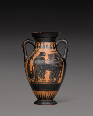 View full screen - View 1 of Lot 241. An Attic Black-figured Amphora, circa 520 B.C. .