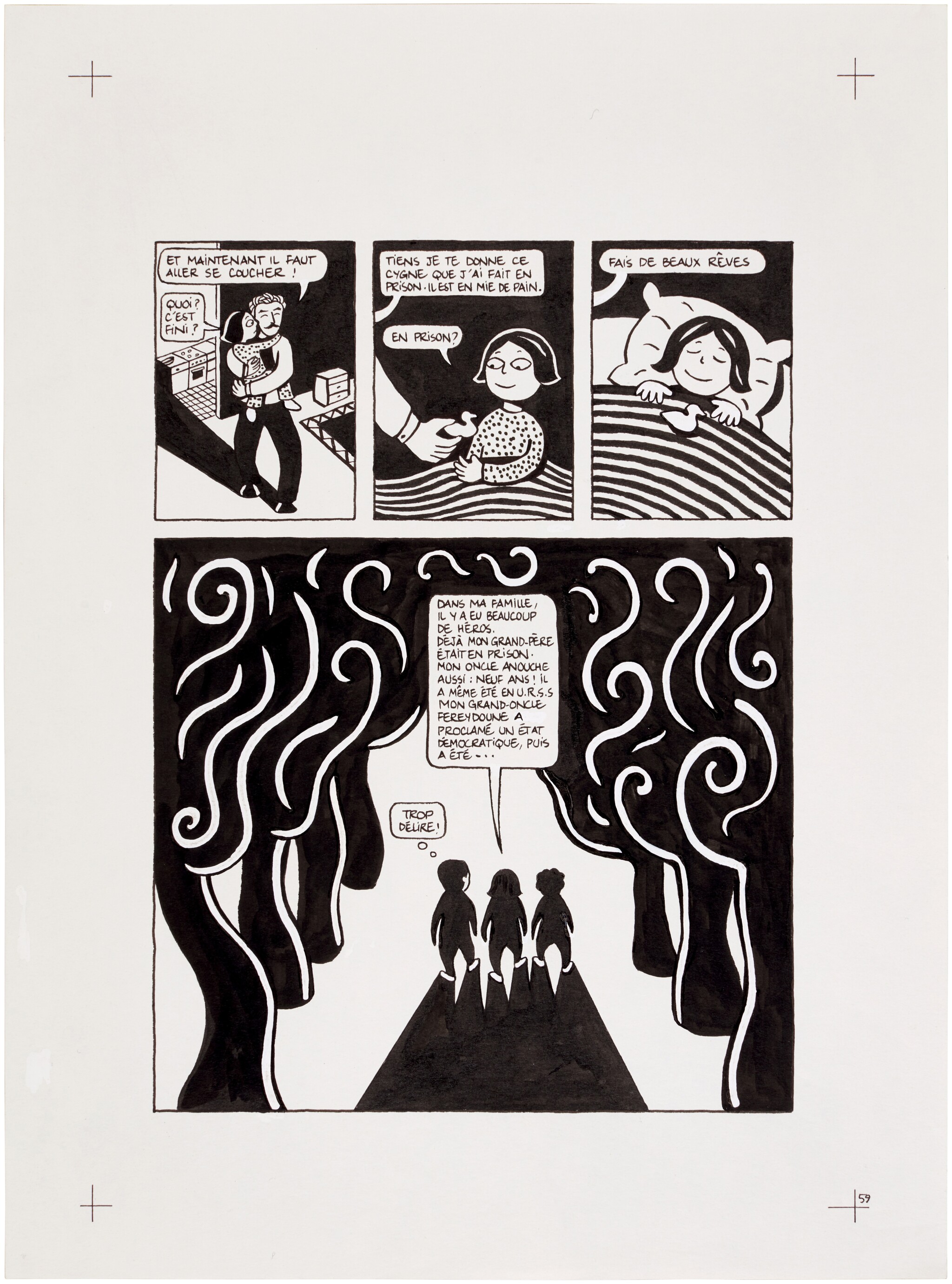 Marjane Satrapi Persepolis Original Book Art Page 59 marjane-satrapi-persepolis-original-book-art-page-59