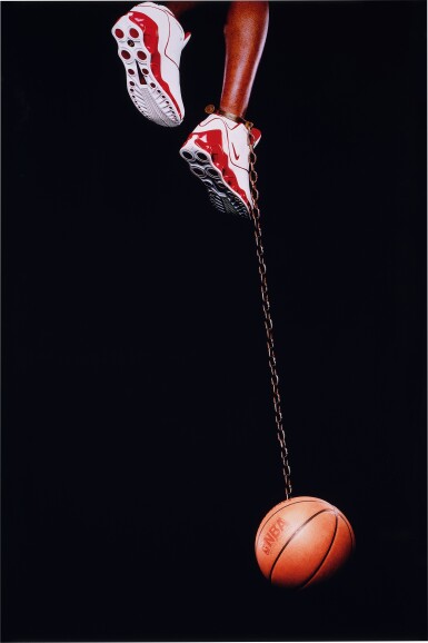 View full screen - View 1 of Lot 48. Basketball and Chain.