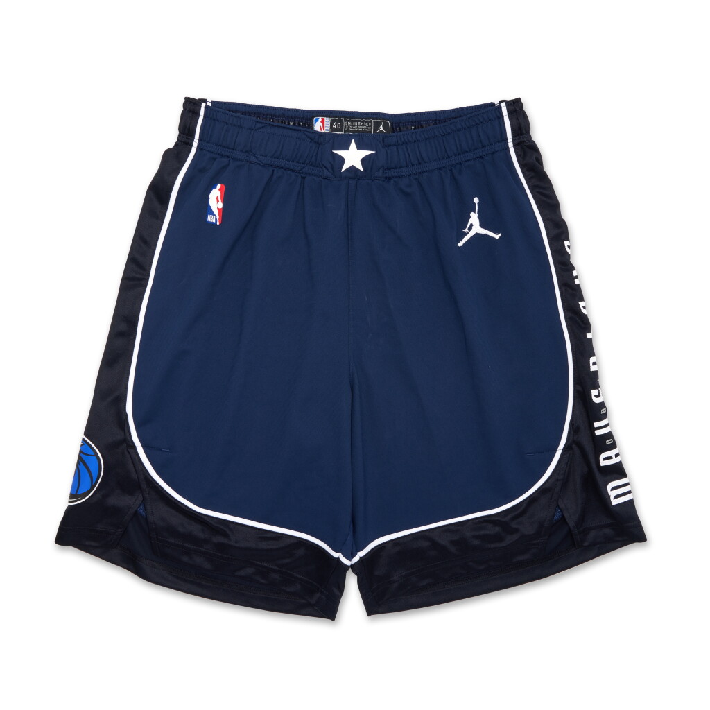 View full screen - View 1 of Lot 99. Greg Brown III Dallas Mavericks 2024 NBA Finals Game Issued Statement Edition Shorts .
