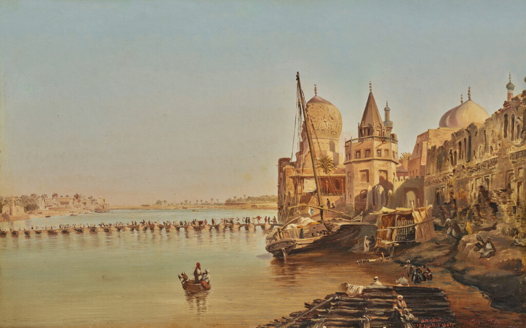 View full screen - View 1 of Lot 9. The Old Boat Bridge, Baghdad.