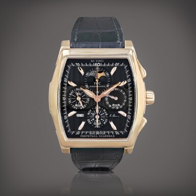 View full screen - View 1 of Lot 457. Da Vinci, Kurt Klaus limited edition, reference 376205 Montre bracelet chronographe en or rose avec quantième perpétuel et phases de lune | Pink gold chronograph wristwatch with perpetual calendar and moon phases Vers 2009 | Circa 2009.