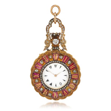 View full screen - View 1 of Lot 183. Ladies diamond pendant watch.